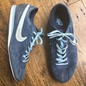 Blue Suede Vintage Style Nikes